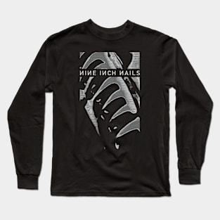 Pretty Hate Machine Nails Blue Long Sleeve T-Shirt